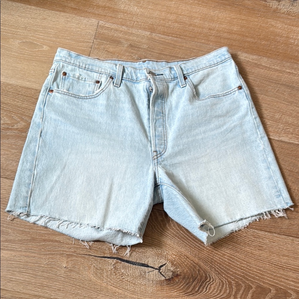 Levi's Light Blue Denim Shorts